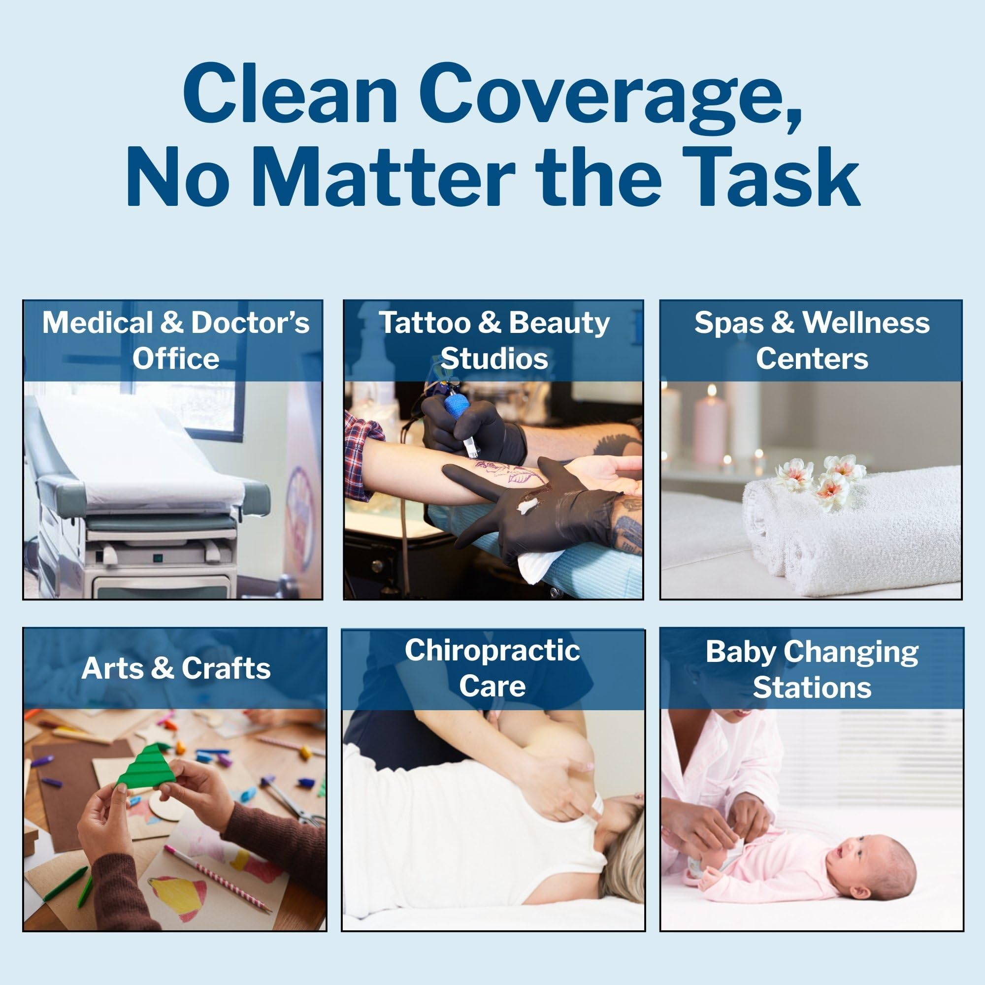 McKesson Medical Exam Table Paper Rolls [12 Rolls] – 18 in x 225 ft White Standard Smooth Disposable Bed Cover for Doctor, Spa, Diaper Changing, Waxing, Nursing, Chiropractor, Patternmaking, Tracing