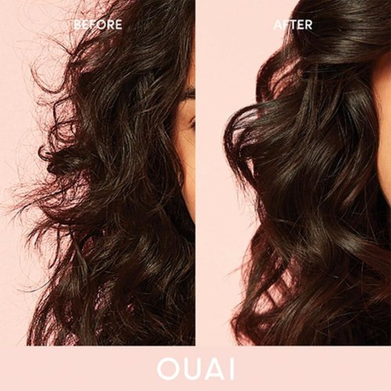 OUAI Anti Frizz Cream - Moisturizing Hair Cream for Frizz Control & Heat Protection | Travel Size (3 oz)