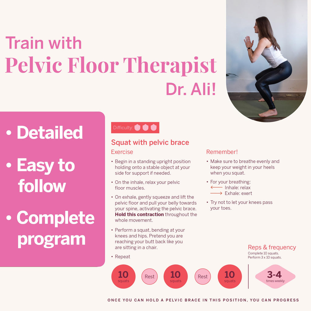 Pixie Inner Core Wellness & Strength Training for Feminine Care – Women’s Core Strength Set – Set of 6 – Includes Easy-to-Read Guide & Exercises for Beginners & Advanced (Blush)