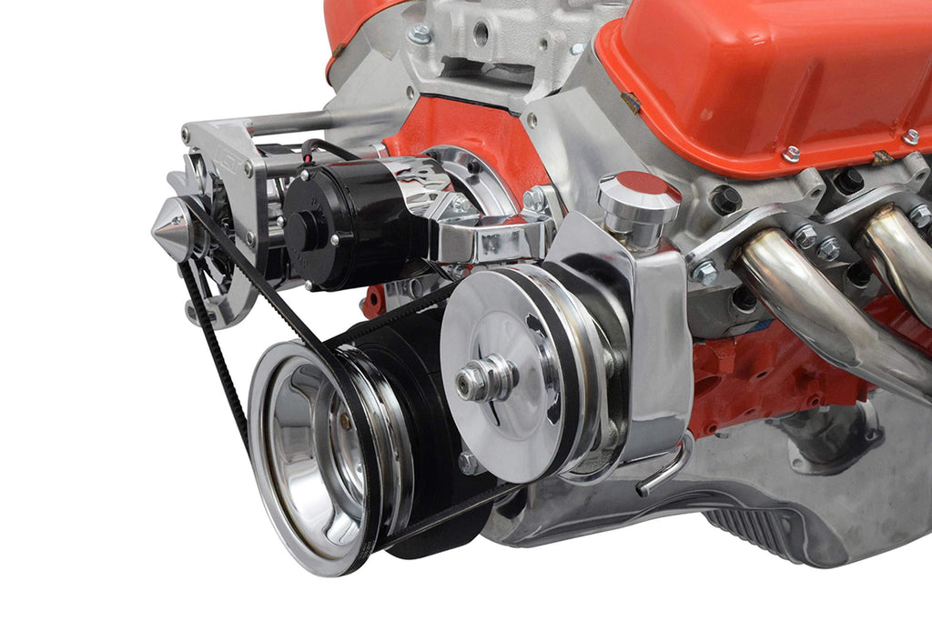 ICT Billet BBC Power Steering Pump Bracket - Electric Water Pump Billet Big Block Chevy 454 551421