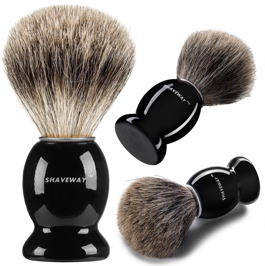 Shaveway 100% Pure Badger Shaving Brush Engineered to Deliver the Best Shave of Your Life. No Matter What Method You use, Safety Razor, Double Edge Razor, Staight Razor or Shaving Razor,. …