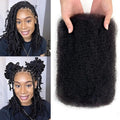 Afro Kinkys Bulk Human Hair for Braiding 2 Bundles 100g Afro Kinky-curly Human Bulk for Twist Braids 4C Kinkycurly Bundles for Mini Twists or Locs Extension Soft Cuban Kinky Twist Braiding Hair 14in