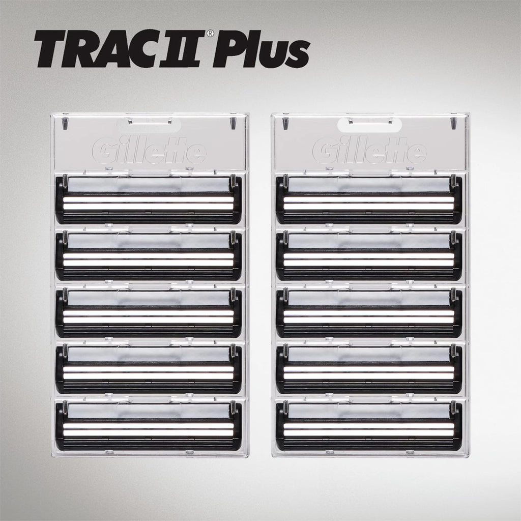 Gillette Trac II Plus Cartridges - 10 ct, Pack of 5