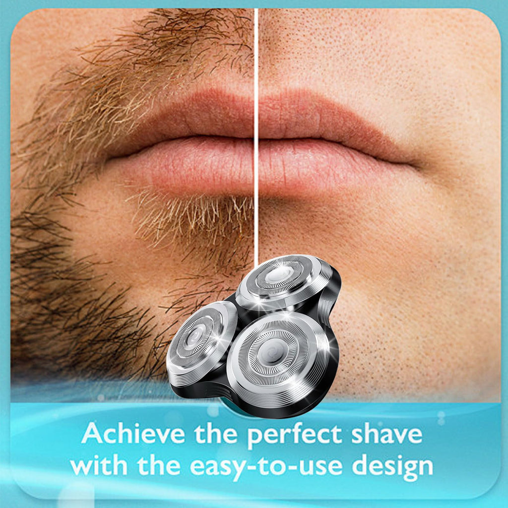 New Upgrade SH90 Replacement Shaver Heads Compatible with Philips Norelco Series 9000 (S9000) Shavers Replacement Heads (SILVER(1pcs))