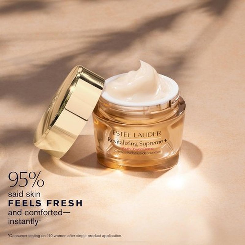 Estée Lauder Revitalizing Supreme+ Youth Power Cream - Hydrating Face Moisturizer with Hyaluronic Acid & Peptides | Anti-Aging Formula