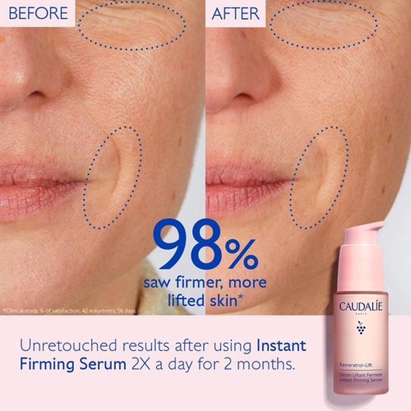 Caudalie Resveratrol-Lift Serum | Instant Firming Retinol Alternative - 30 mL Refill