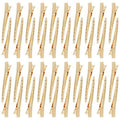Dizila 40 Pieces 9cm/3.5" Gold Metal Hair Salon Alligator Hair Styling Clips with Holes Duckbill Hair Sectioning Clips Hair Barrettes Accessories for Women Girls Teens