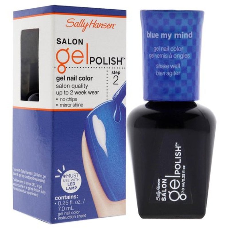 Sally Hansen Salon Pro Gel Nail Polish Lacquer, Blue My Mind, 0.24 Fl. Oz. (Pack of 2)