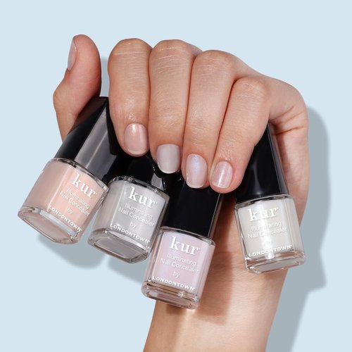 LONDONTOWN Kur Illuminating Nail Concealer - Vegan & Cruelty-Free Sheer Nail Polish | Long-Lasting Brightening Care