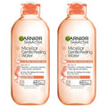 Garnier SkinActive Gentle Peeling Micellar Water - Exfoliating Facial Cleanser & Makeup Remover | 2 Pack