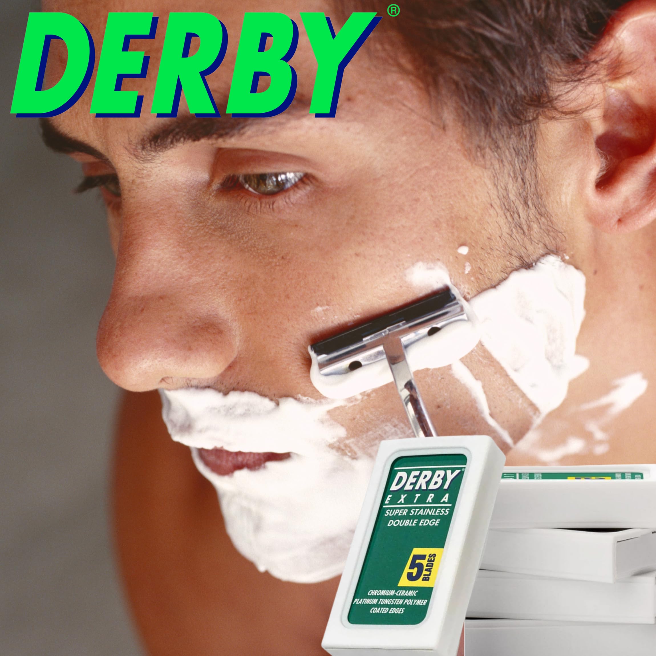 400 "Derby Extra Professional" Double Edge Razor Blades for straight razor (400)