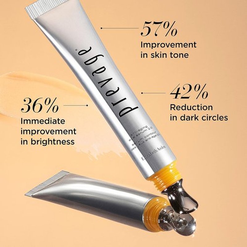 **Elizabeth Arden PREVAGE Under Eye Serum - Anti-Wrinkle Formula with Cooling Tip | 0.6 oz Tube for Dark Circles & Puffiness**
