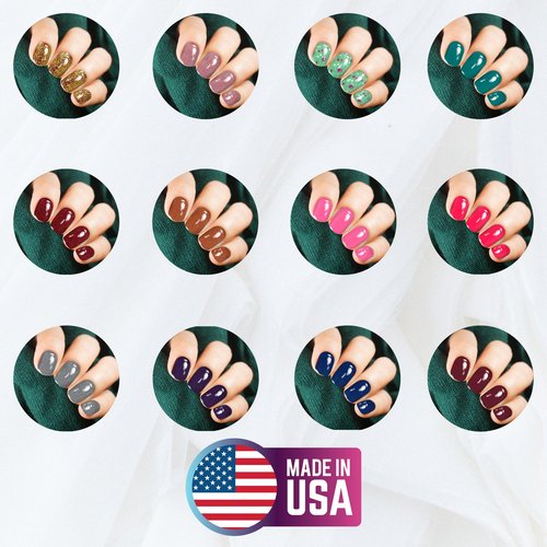 Mia Secret Ultimate Nail art Powder Collection, Set Of 12 Color,