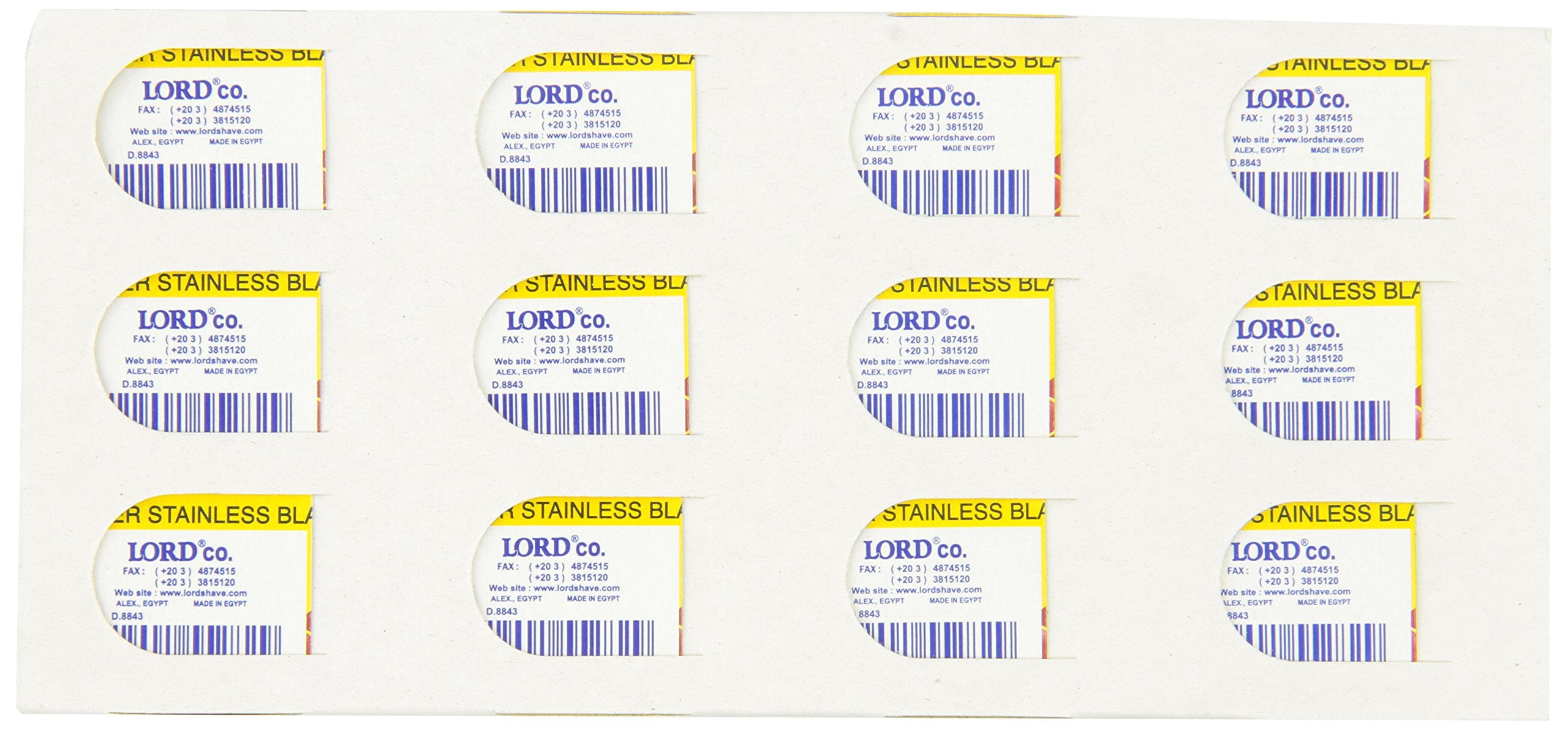 Shark Double Edge Razor Blades, Super Stainless, 5 Count (Pack of 20)