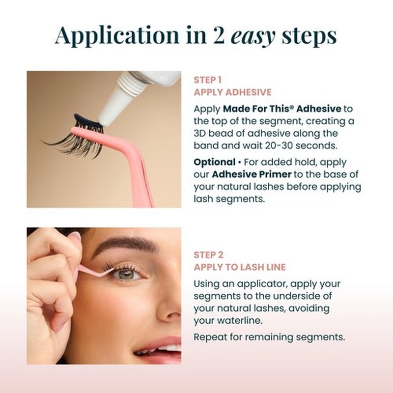 Sweetheart (1.0) Doll-Eyed Lash Clusters for Women, Salon Quality At Home Eyelashes Extension Kit, 6 Lash Sets, No Lash Glue Included