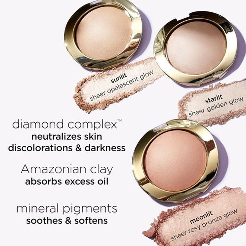 Tarte Shape Tape Glow Powder - Buildable Highlighter with Mineral Pigments & Diamond Powder for Radiant Finish