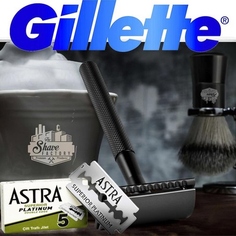 Astra Platinum Double Edge Safety Razor Blades - 50 Premium Blades for a Smooth Shave