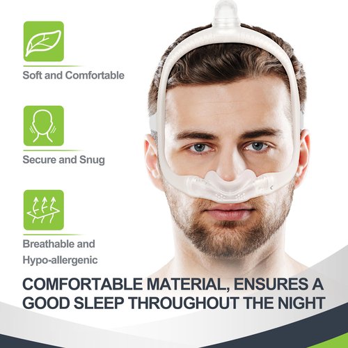 MEDICOLOR Replacement for N30i Small Nasal Cushion, Soft Curved Cradle Around The Nose, Latex-Free and No air-Leakage