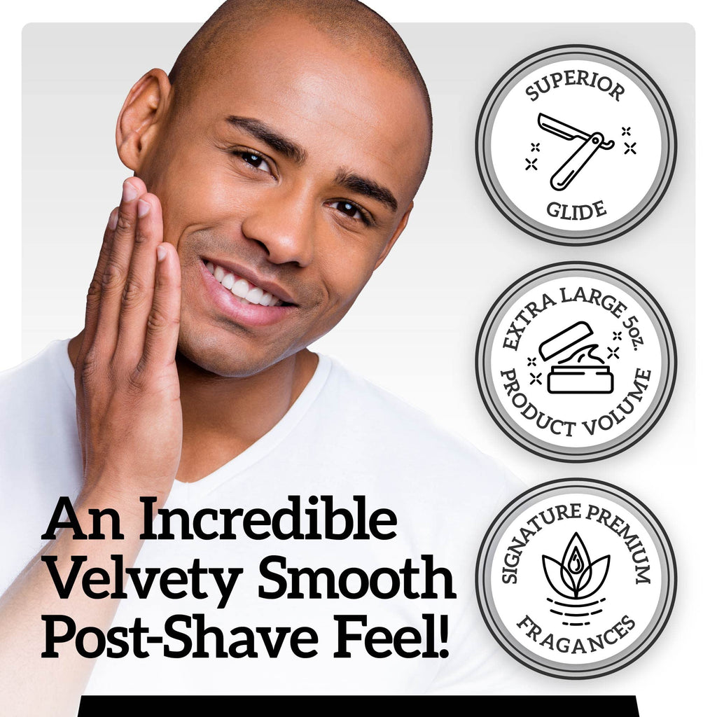 Mr. Fine 21C Men’s Shaving Soap, Builds Thick & Easy Lather, Protects From Razor Burn & Irritation, No Artificial Colors, Made In Italy, 5oz. (150ml), Latigo