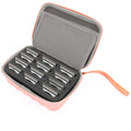 CASEMATIX Rose Gold Clipper Blade Holder - Protective Storage Case with Barber Blade Holder Foam and Hard Shell Impact-Resistant Outer