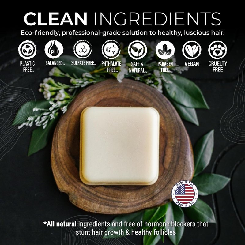Viori Native Essence Conditioner Bar - Handcrafted Organic Rice Water Formula for Nourished Hair