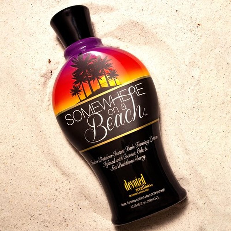 Somewhere on a Beach Instant Dark Tanning Lotion - 12.25 Ounce for Indoor & Outdoor Use