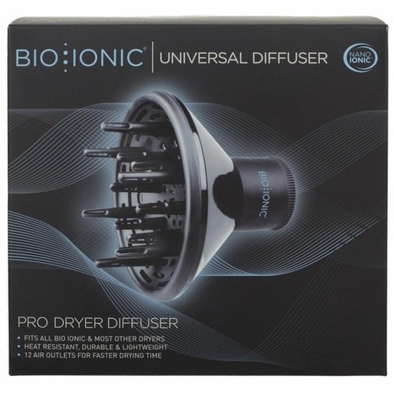 Bio Ionic Universal Diffuser - Fast-Drying Hair Dryer Attachment for Frizz Control & Shine | Fits 2.25" Blow Dryers