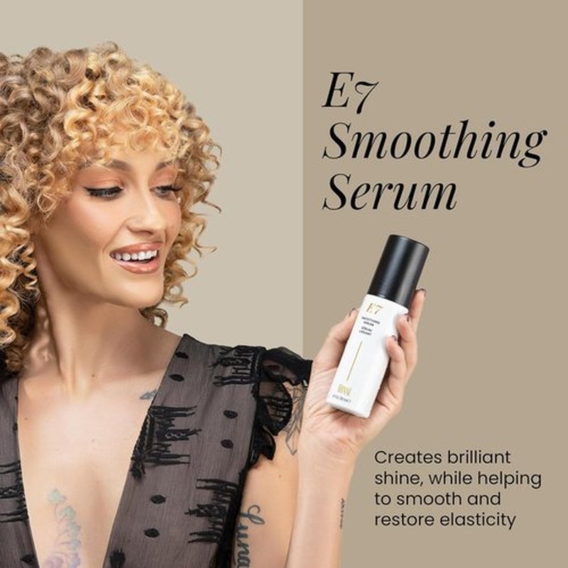 ALOXXI E7 Smoothing Serum - Lightweight Hair Serum with 7 Essential Oils for All Hair Types | 3.4 Fl Oz