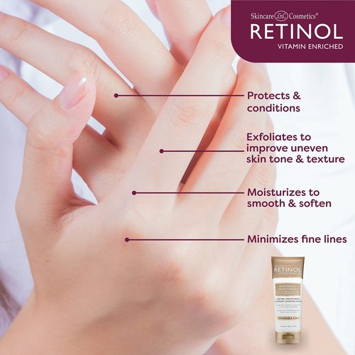 LIVAURA Retinol Anti-Aging Hand Cream – The Original Retinol Brand For Younger Looking Hands –Rich, Hand Cream Conditions & Protects Skin, Nails & Cuticles – Vitamin A Minimizes Age’s Effect on Skin