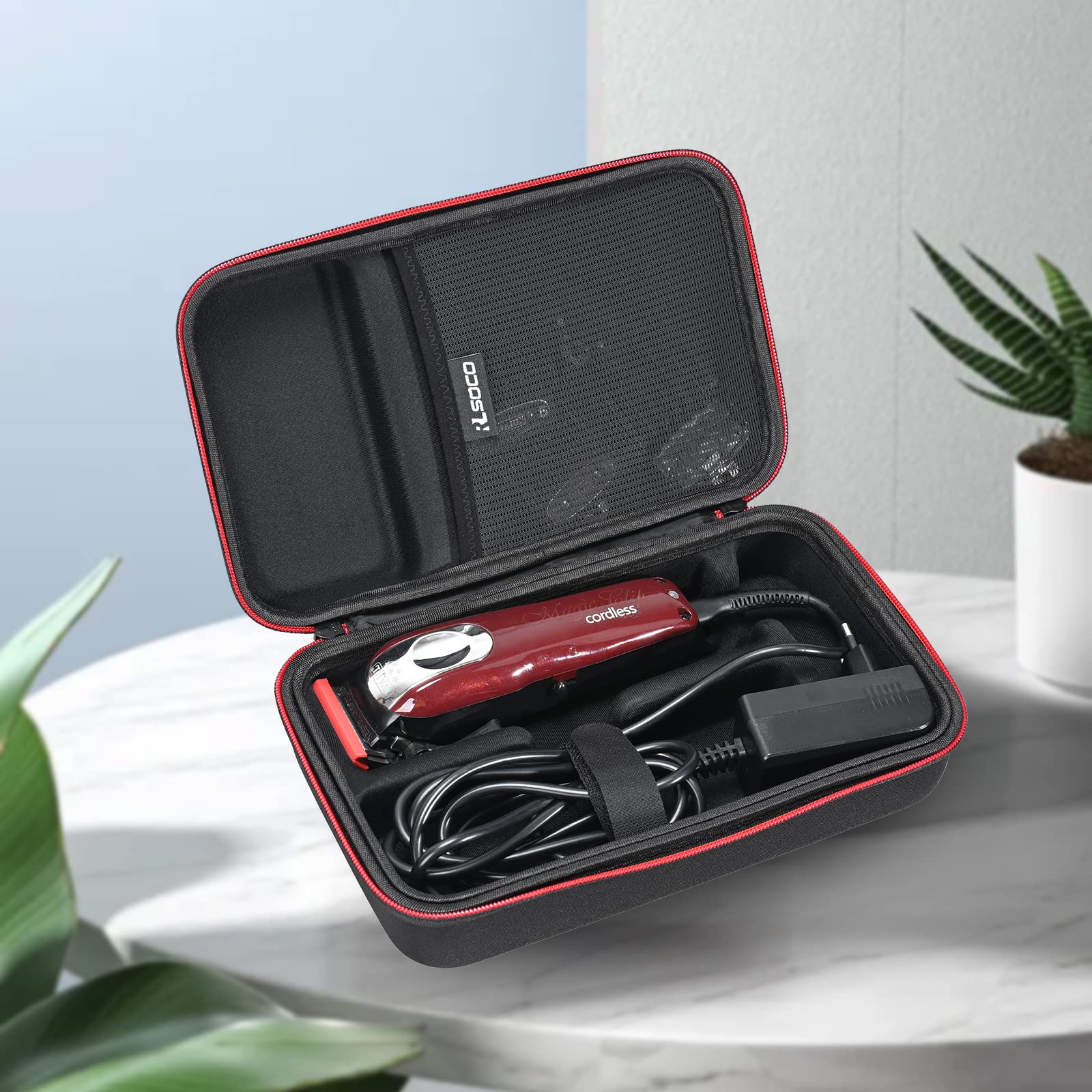 RLSOCO Carrying Case for Wahl Professional 5 Star Series Cord/Cordless Magic Clip #8451/8110/8180/8081/8148/8545/8504 and More & Wahl Deluxe Chrome Pro Haircutting Kit (Case Only)