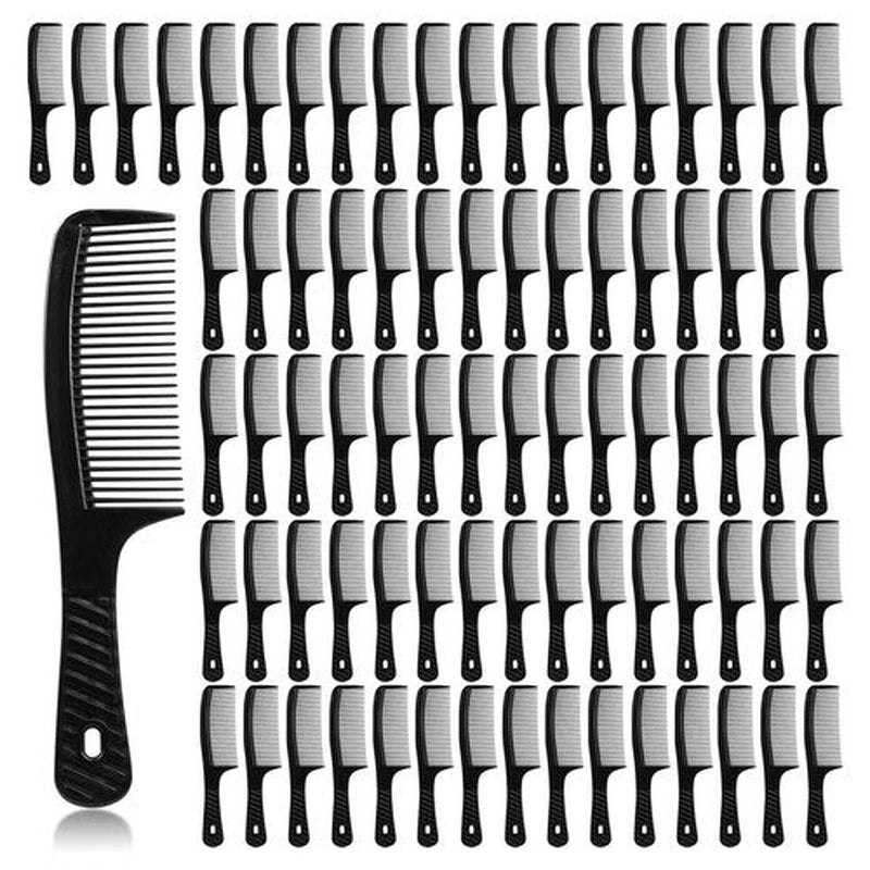 Disposable Combs in Bulk Individually Wrapped Widen Combs Sturdy Hair Combs for Women and Men, Long Handle Fine Combs for Homeless, Hotel,Shelter, Nursing Home,Charity Church Black (8 IN, Count, 30)