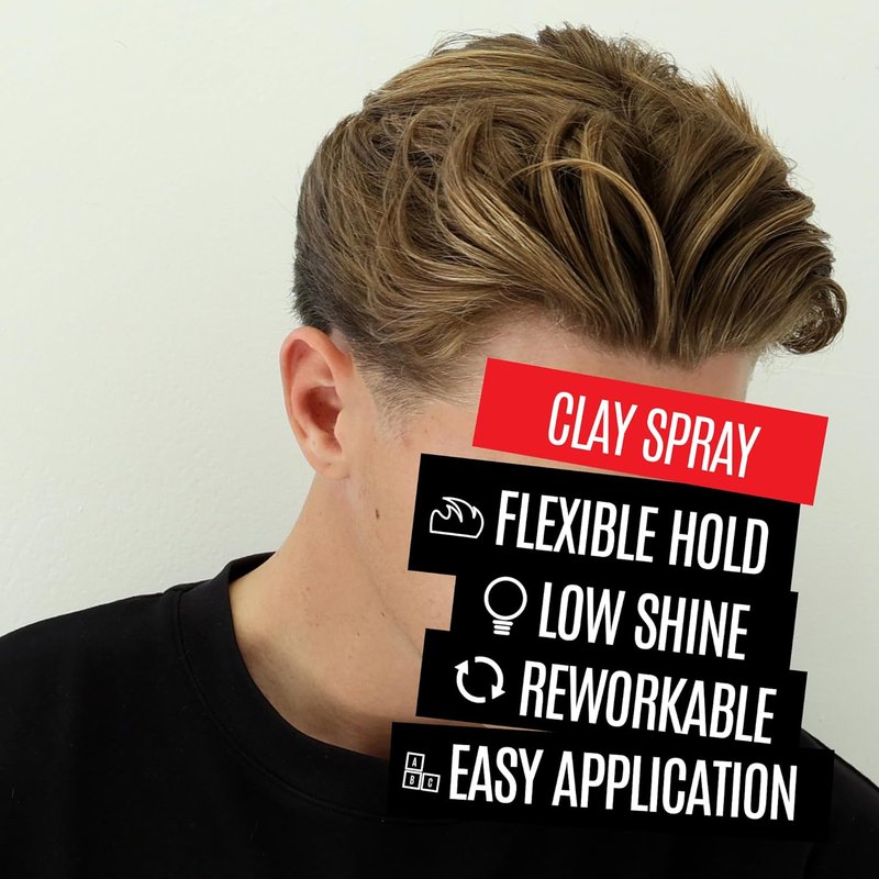 Uppercut Deluxe Clay Spray for Men - Texturizing Volume Spray with Matte Finish | 5.0 oz for Medium to Long Hair