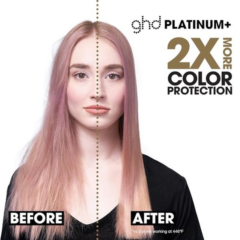 GHD Platinum+ Styler - 1" Flat Iron Hair Straightener for Stronger, Shinier Hair & Color Protection