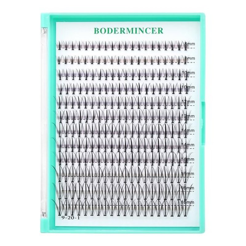Bodermincer Bodemrincer 20 Root Thickness 0.07mm C Curl 8-10-12-14-16mm MIX 7D/10/12/20/30/40/50/60D 3D Individual Eyelashes Extension Soft Black Fake False Eye Lashes Tools (7D 8-10-12-14-16mm MIX)