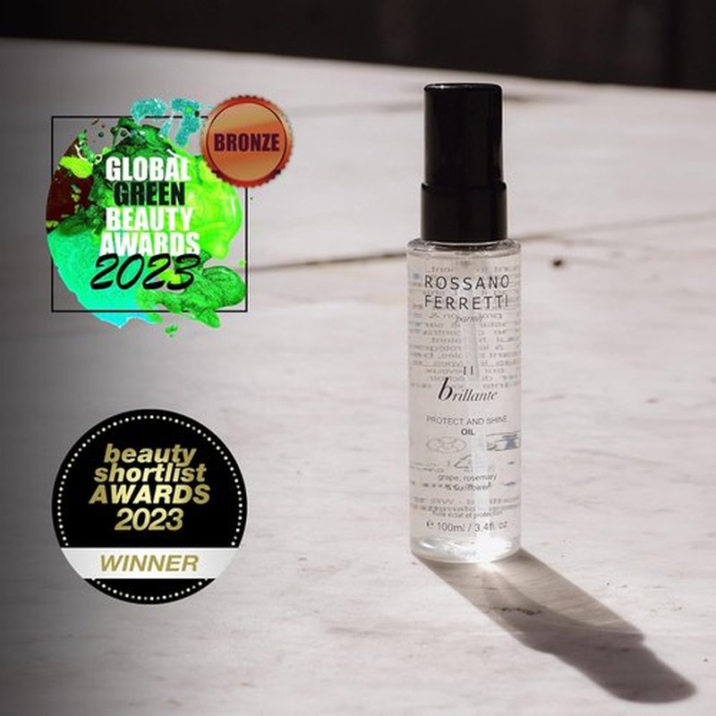 Rossano Ferretti Brillante Protect and Shine Oil - Frizz-Free, Glossy Hair with UV Protection | 3.4 Fl Oz