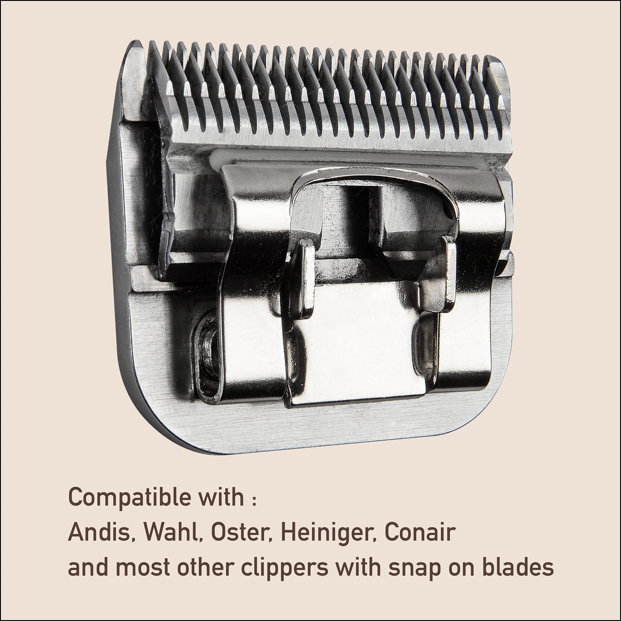 FURZONE Detachable Blade - Size 5F Blade 1/4", Made of Extra Durable Japanese Steel, Compatible with Most Andis, Oster, Wahl A5 Clippers