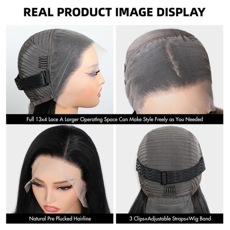 Straight Lace Front Wigs Human Hair 220% Density 15A Grade Real Full Lace Wigs 13x4 Hd Lace Front Wigs Human Hair 22 Inch Straight Wigs Human Hair Pre Plucked With Baby Hair Natural Hairline