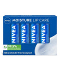 NIVEA Hydrating Lip Balm - Moisture & Repair with Shea Butter, Vitamin C & E | 0.17 Oz Stick, Pack of 4