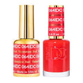 DND DC Gel Polish Set - Red Collection | UV/LED Gel Polish & Air Dry Nail Lacquer Duo, 0.5 Fl Oz Each