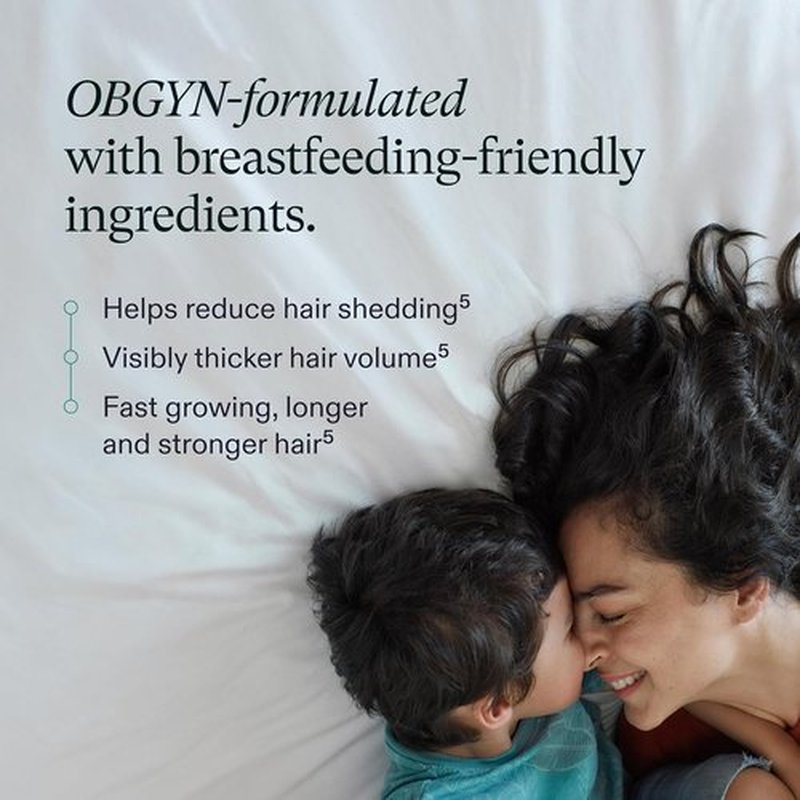 Nutrafol Postpartum Hair Growth Supplements - Clinically Tested for Thicker Hair | 2-Month Supply, Breastfeeding-Friendly