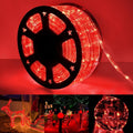 200ft LED Rope Lights by [Brand Name] - Waterproof Outdoor Lighting with 8 Modes | Flexible Tube Lights for Garden, Patio, and Party (Red)