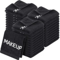 Riakrum 50 Pcs Makeup Washcloths Cotton Makeup Remover Towels Cosmetic Face Towel Absorbent Soft Facial Towels for Women Girls Face Cleansing Skin Care Gifts, 9.8 x 9.8 Inch (Black)