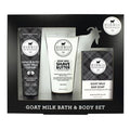 Dionis Goat Milk Cedarwood & Sea Salt Shave Butter, Hand & Body Lotion, and Bar Soap Bath & Body 3-Piece Gift Set