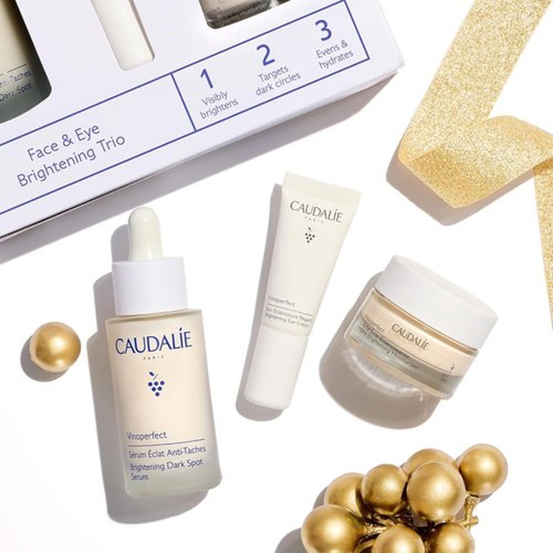 Caudalie Dark Spot Brightening Trio | Vinoperfect Serum + 2 Free Travel-Size Products - $120 Value