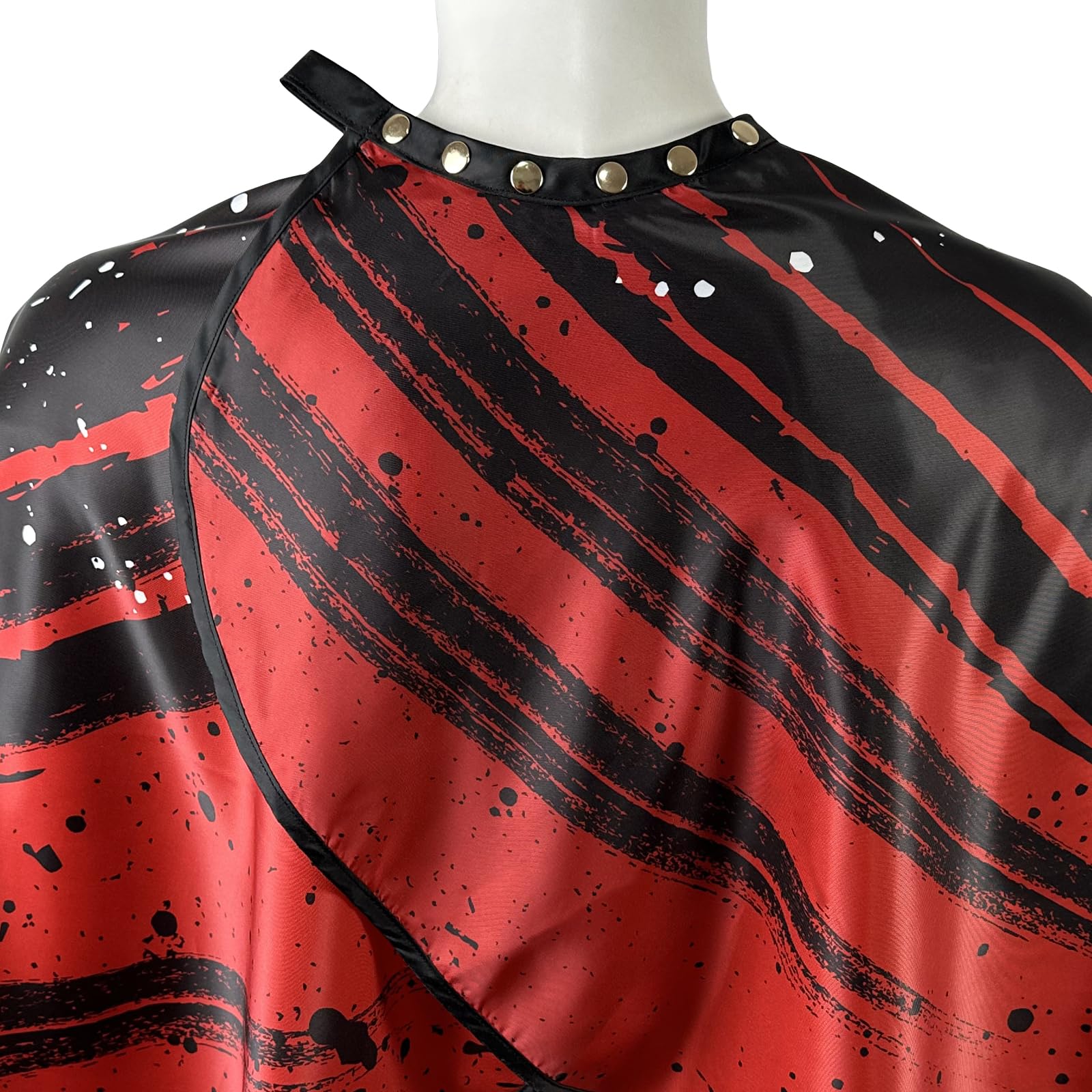 Barber Capes for Men Hair Cutting Capes with Snaps Salon Capes for Stylists Waterproof Hairdresser Gown Cape- 63”× 56”(Black)
