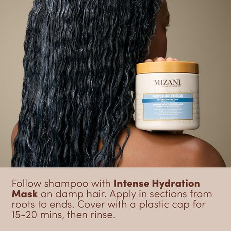 Mizani Moisture Fusion Hair Mask - Intense Hydration for Dry, Curly Hair | Deep Conditioning with Argan Oil