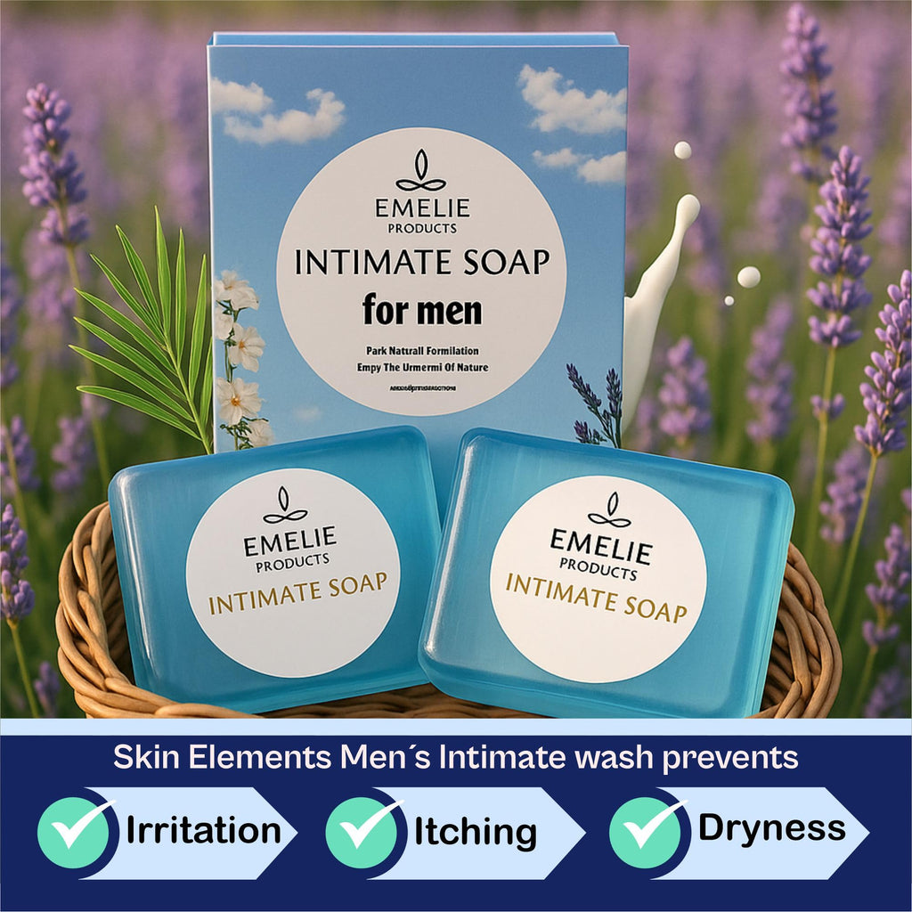 Men’s Intimate Bar Soap pH Balanced – 2 Pack (100g Each) Cold Process Botanical Cleanser – Gentle Daily Intimate Wash for Men with Natural Ingredients, Premium Intimate Hygiene for Daily Use