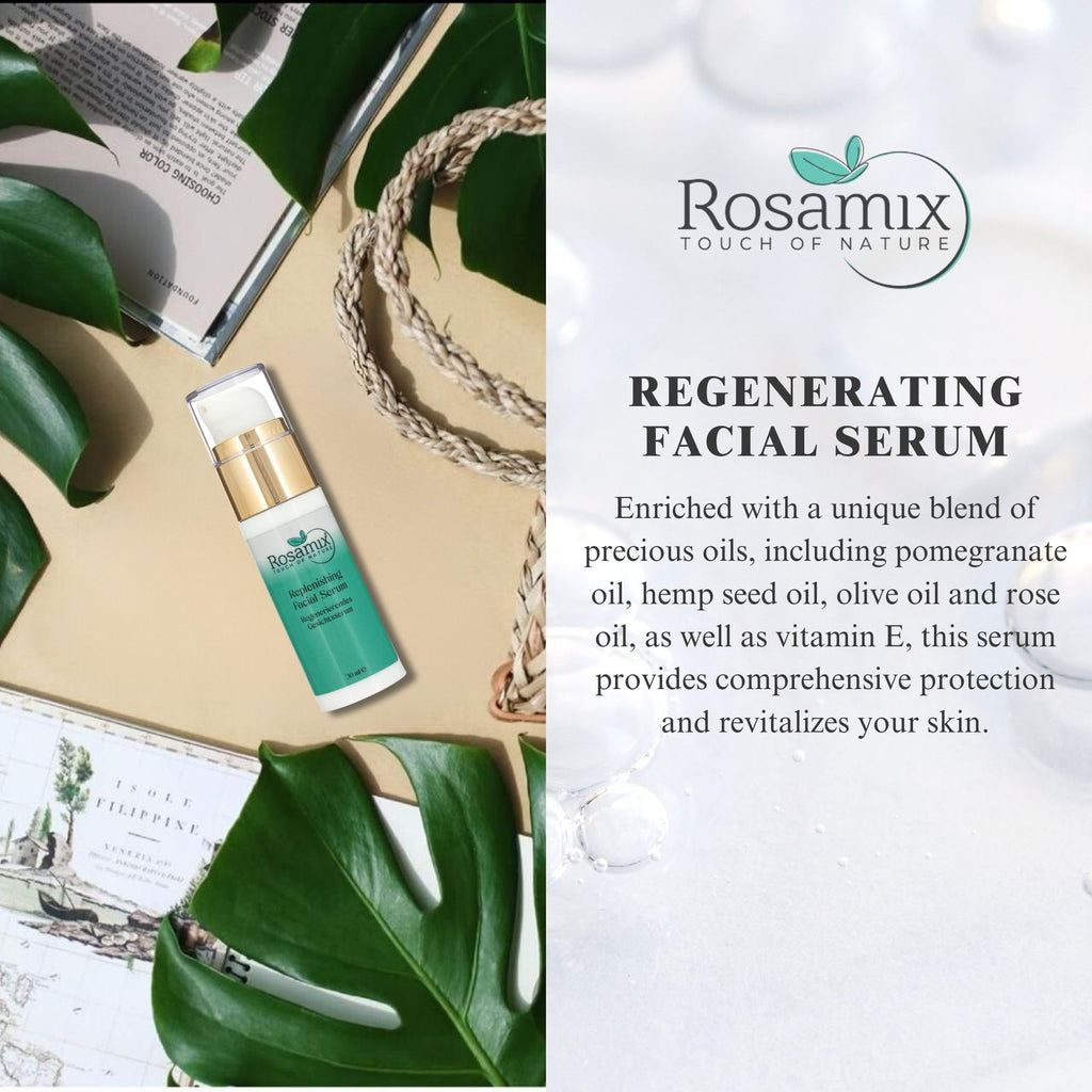 Premium Regenerating Face Serum with Vitamin E & Antioxidants, Best Anti-Aging & Hydrating Facial Care for All Skin Types, Revitalizing with Natural Oils, 1.01 FLOZ