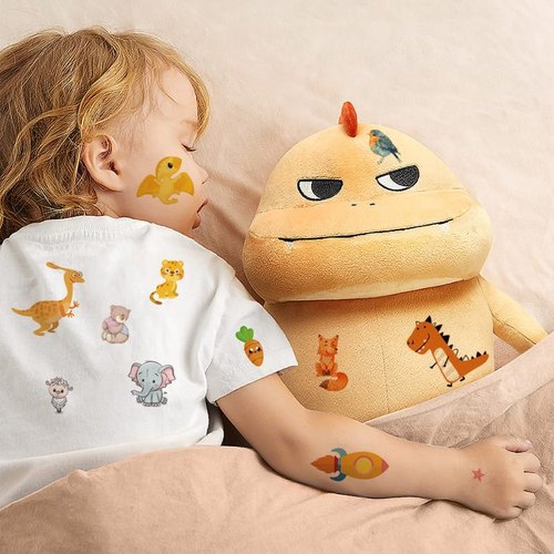 Temporary Tattoo Kids - 150 Sheets & 1700+ Patterns | Boosts Imagination/Creativity & Easy-Clean | Ideal for Party Favors, Arts & Crafts, Goodie Bags (Non-Toxic, Safe for Skin)