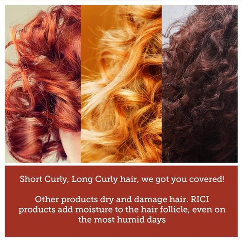 RICI Curl Creme - Anti-Frizz Styling Cream for Naturally Curly Hair | 8 Fl Oz Size